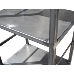 Solidny regał stalowy, loft R02